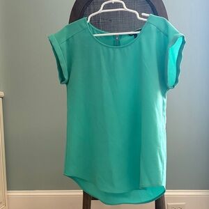 Express Women's Green Short Sleeve Top
